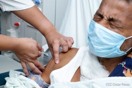 Primera jornada de vacunación voluntaria contra la Covid-19 en Nicaragua