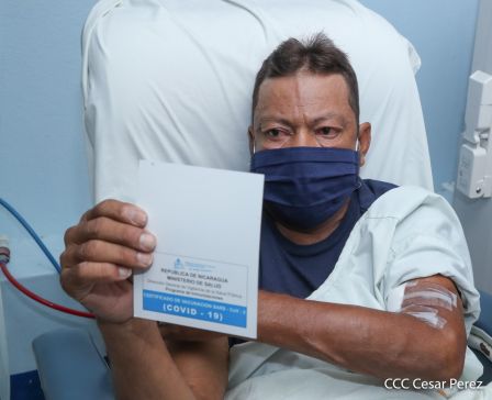 Primera jornada de vacunación voluntaria contra la Covid-19 en Nicaragua