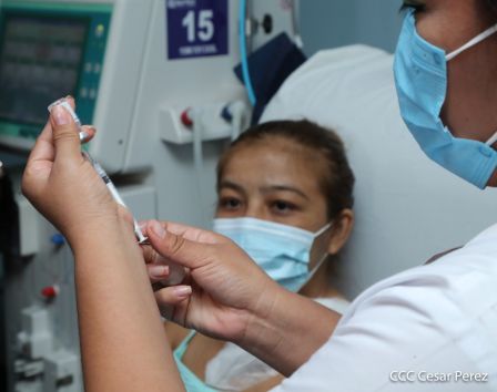 Primera jornada de vacunación voluntaria contra la Covid-19 en Nicaragua