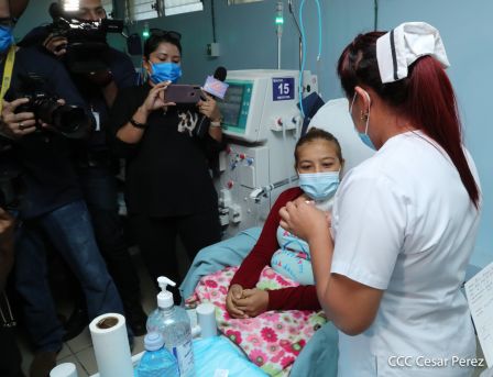 Primera jornada de vacunación voluntaria contra la Covid-19 en Nicaragua