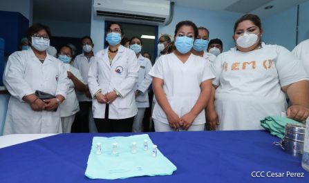 Primera jornada de vacunación voluntaria contra la Covid-19 en Nicaragua