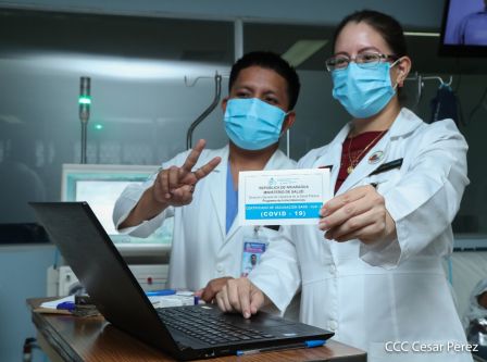 Primera jornada de vacunación voluntaria contra la Covid-19 en Nicaragua