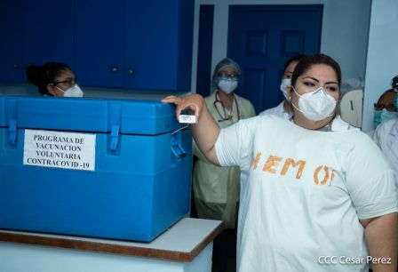 Primera jornada de vacunación voluntaria contra la Covid-19 en Nicaragua