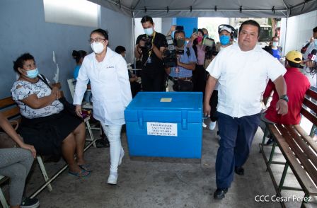 Primera jornada de vacunación voluntaria contra la Covid-19 en Nicaragua