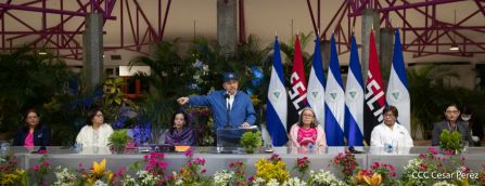 El Comandante Daniel Ortega y la Compañera Rosario Murillo presidieron acto en ocasión del Día Internacional de la Mujer