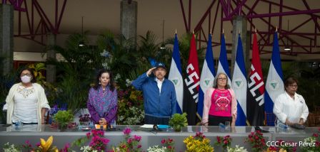 El Comandante Daniel Ortega y la Compañera Rosario Murillo presidieron acto en ocasión del Día Internacional de la Mujer