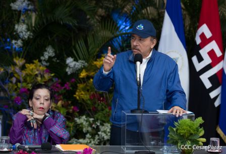 El Comandante Daniel Ortega y la Compañera Rosario Murillo presidieron acto en ocasión del Día Internacional de la Mujer