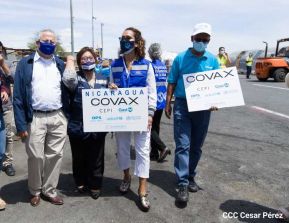 Nicaragua recibió 135 mil dosis de Covishield producida en India