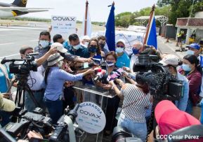 Nicaragua recibió 135 mil dosis de Covishield producida en India