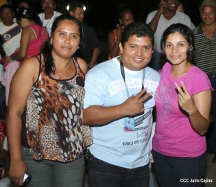 Familias de Blufields celebran victoria FSLN en la Costa Caribe