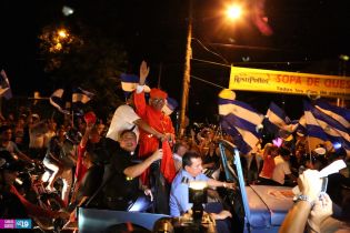 Pueblo de Nicaragua recibe a Su Eminencia el Cardenal Leopoldo Brenes