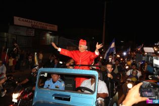 Pueblo de Nicaragua recibe a Su Eminencia el Cardenal Leopoldo Brenes