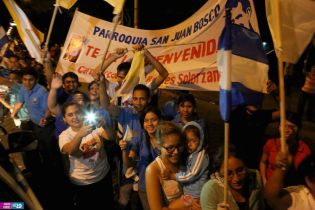 Pueblo de Nicaragua recibe a Su Eminencia el Cardenal Leopoldo Brenes