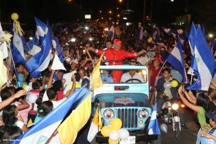 Presidente Daniel y Compañera Rosario reciben a Su Eminencia Cardenal Leopoldo Brenes