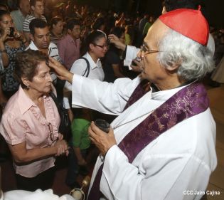 Cardenal Leopoldo Brenes ofrece Misa por Inicio de Cuaresma