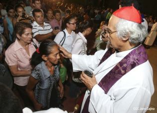Cardenal Leopoldo Brenes ofrece Misa por Inicio de Cuaresma