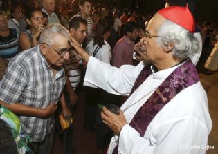 Cardenal Leopoldo Brenes ofrece Misa por Inicio de Cuaresma