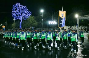 Desfile policial Centinelas de la Paz por el 42 aniversario de la Policía Nacional