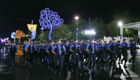 Desfile policial Centinelas de la Paz por el 42 aniversario de la Policía Nacional