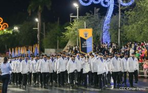 Desfile policial Centinelas de la Paz por el 42 aniversario de la Policía Nacional