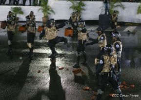 Desfile policial Centinelas de la Paz por el 42 aniversario de la Policía Nacional