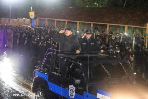 Desfile policial Centinelas de la Paz por el 42 aniversario de la Policía Nacional