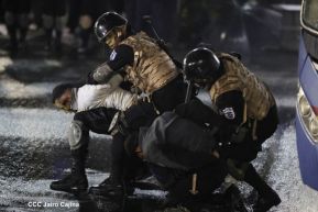 Desfile policial Centinelas de la Paz por el 42 aniversario de la Policía Nacional