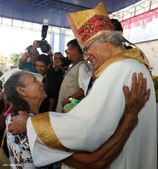 Jinotepe da gran recibimiento a Cardenal José Leopoldo Brenes