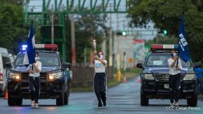 Recibimiento de la Antorcha de la Unión Centroamericana
