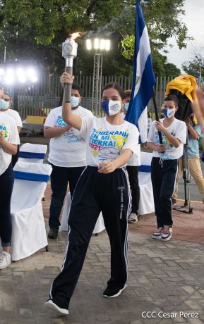 Recibimiento de la Antorcha de la Unión Centroamericana