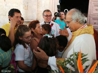 Jinotepe da gran recibimiento a Cardenal José Leopoldo Brenes