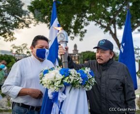 Recibimiento de la Antorcha de la Unión Centroamericana