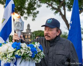 Recibimiento de la Antorcha de la Unión Centroamericana