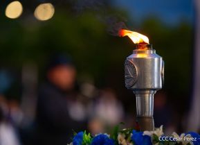 Recibimiento de la Antorcha de la Unión Centroamericana