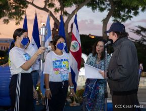 Recibimiento de la Antorcha de la Unión Centroamericana
