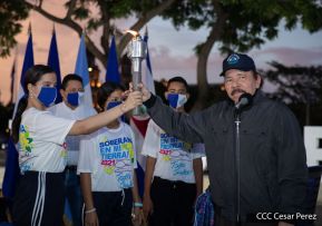 Recibimiento de la Antorcha de la Unión Centroamericana