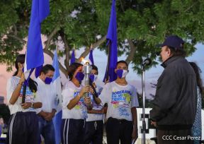 Recibimiento de la Antorcha de la Unión Centroamericana