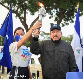 Recibimiento de la Antorcha de la Unión Centroamericana