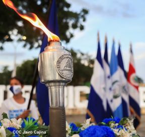Recibimiento de la Antorcha de la Unión Centroamericana