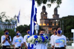 Recibimiento de la Antorcha de la Unión Centroamericana