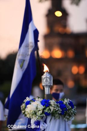 Recibimiento de la Antorcha de la Unión Centroamericana