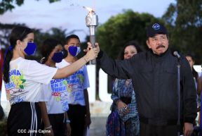 Recibimiento de la Antorcha de la Unión Centroamericana