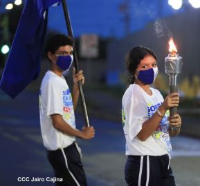 Recibimiento de la Antorcha de la Unión Centroamericana