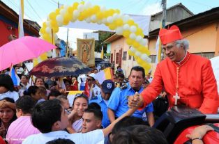 Jinotepe da gran recibimiento a Cardenal José Leopoldo Brenes