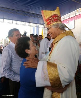 Jinotepe da gran recibimiento a Cardenal José Leopoldo Brenes