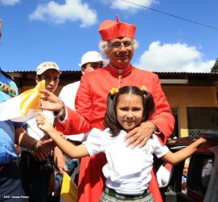 Jinotepe da gran recibimiento a Cardenal José Leopoldo Brenes