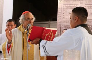 Jinotepe da gran recibimiento a Cardenal José Leopoldo Brenes