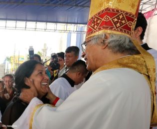 Jinotepe da gran recibimiento a Cardenal José Leopoldo Brenes