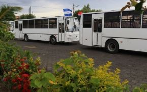 Llegan a Nicaragua 150 nuevos buses para el pueblo 