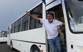 Llegan a Nicaragua 150 nuevos buses para el pueblo 